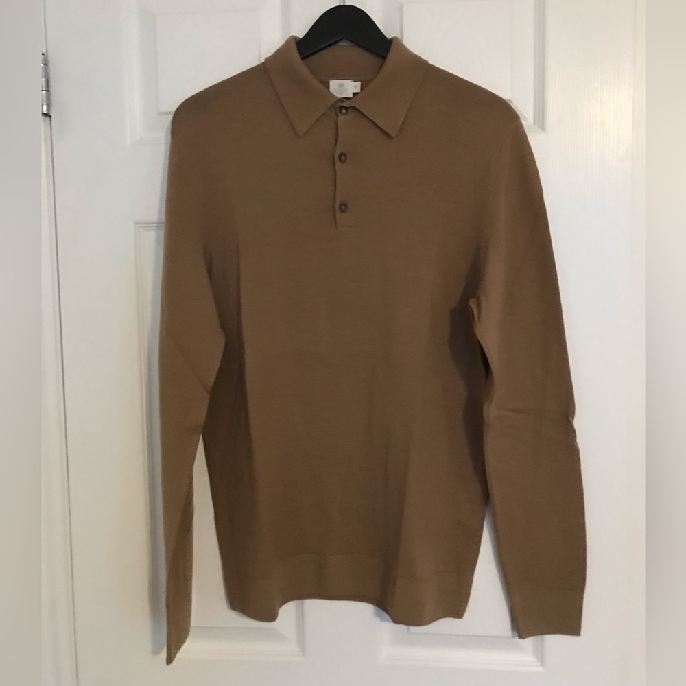 Sunspel szM - camel colour sweater